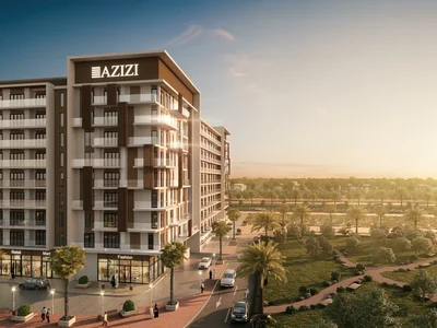 Wohnanlage New residence Beach Oasis 2 with a swimming pool and a manmade beach, Dubai Studio City, Dubai, UAE