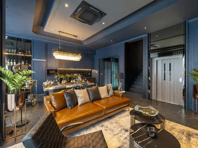 Residential complex Complex of villas with swimming pools, lounge areas and clubhouses, Bangkok, Thailand