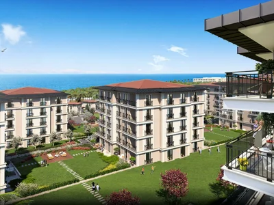 Жилой комплекс Квартиры и виллы с просторными балконами, в новом жилом комплексе рядом с бассейнами и ресторанами, Стамбул, Турция