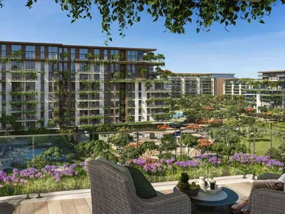 Residential complex Apartments Central Park by Meraas with panoramic views of a green park, near the beaches and the Burj Khalifa, City Walk area, Dubai, UAE
