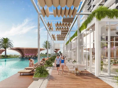 Residential complex New high-rise residence Mercer House with swimming pools and spa areas, JLT Uptown, Dubai, UAE