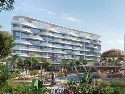 Wohnanlage Low-rise residential complex surrounded by lagoons and gardens, in the picturesque green neighbourhood of Damac Hills, Dubai, UAE
