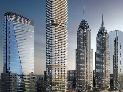 Residential complex New high-rise residence Iconic Tower with swimming pools and panoramic sea views, Al Sufouh, Dubai, UAE