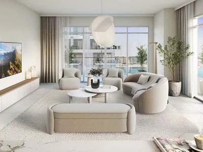 Residential complex New apartments with views of the sea, marina and large park, in Beach Mansion complex with private beach, Beachfront area, Dubai, UAE