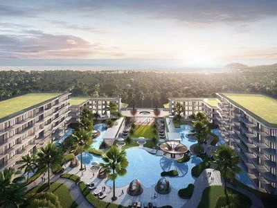 Complejo residencial New residence with swimming pools and lounge areas not far from Layan Beach, Phuket, Thailand