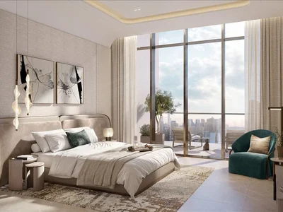 Complexe résidentiel Penthouse in the new high-rise Atelis project with pools, gardens and a direct access to the promenade, Dubai Design District, Dubai, UAE