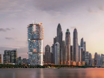 Wohnanlage Cavalli Tower — high-rise residence by DAMAC at 850 meters from the private beach, close to Palm Jumeirah and Downtown in Dubai Marina