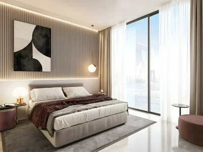 Wohnanlage New Helvetia Residence with a swimming pool and a tennis court close to Downtown Dubai, JVC, Dubai, UAE