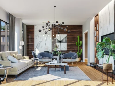Zespół mieszkaniowy New apartments in a residence with a swimming pool and a conference room near a highway and Istanbul International Financial Center, Istanbul