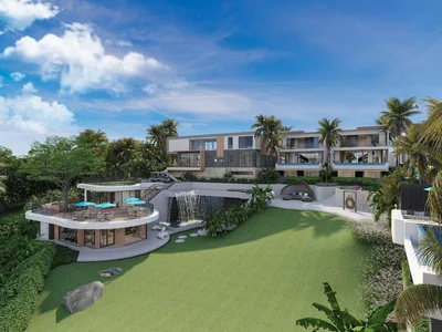 Residential complex Villas with private pools, large terraces and lounge areas, Chaweng Noi, Koh Samui, Thailand