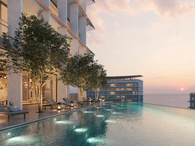 Complexe résidentiel Exclusive penthouses in new Four Seasons Residence with swimming pools and a wellness center, DIFC, Dubai, UAE