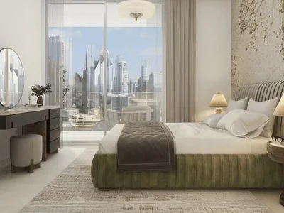 Residential complex Residential complex with terrace and swimming pool, on the shores of the Dubai Water Canal, in the popular area of Business Bay, Dubai, UAE