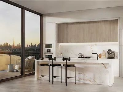 Complexe résidentiel Kempinski Residences The Creek — new residence by Swiss Property with a swimming pool, a spa center and a panoramic view in Dubai Healthcare City