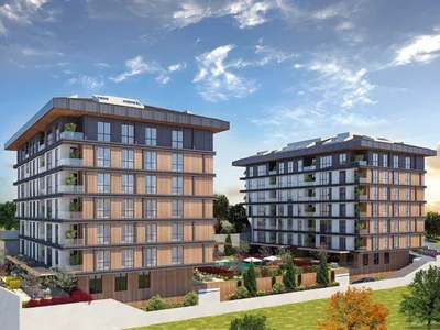 Residential complex New project with a swimming pool and green areas, 5 minutes away from the coast, Istanbul, Turkey