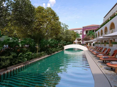 Wohnanlage Modern residence with a swimming pool, a business center and around-the-clock security on the first line of beach, Uluwatu, Bali, Indonesia