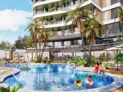 Zespół mieszkaniowy New residential complex with a swimming pool, a lounge area and around-the-clock security, Oba, Alanya, Turkey