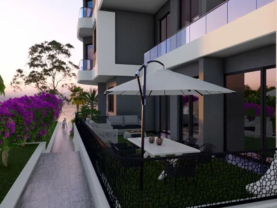 Complexe résidentiel Residential complex with swimming pool next to the pier, Mersin, Turkey