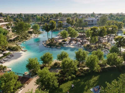 Complejo residencial Elite complex Acres Normal Villas with lagoons and green recreation areas in the Dubailand area, Dubai, UAE