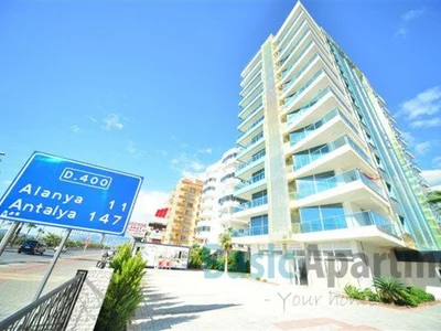 Dzielnica mieszkaniowa Beachfront apartment in Mahmutlar Alanya with spectecular sea views