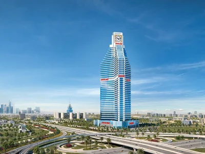 Zespół mieszkaniowy High-rise residential complex Timez with a wide range of amenities in the Silicon Oasis area, Dubai, UAE