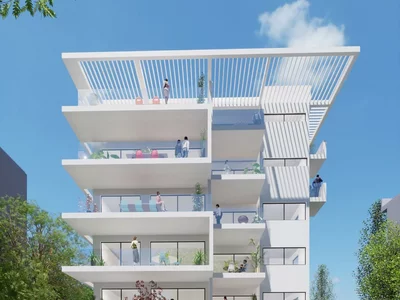 Zespół mieszkaniowy New snow-white residence near a metro station, Chalandri, Greece