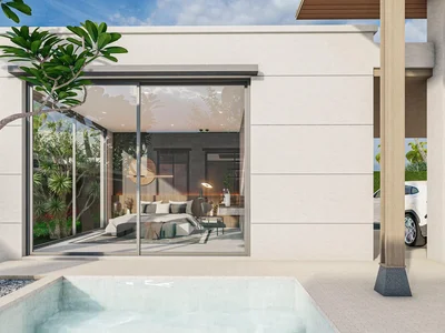 Complejo residencial New complex of modern villas with swimming pools near an international school, Phuket, Thailand