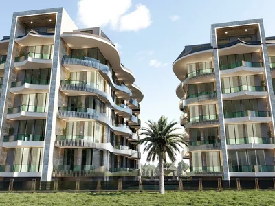 Zespół mieszkaniowy Furnished apartments near the beach and restaurant, in the centre of Alanya, Turkey