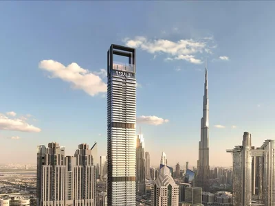 Zespół mieszkaniowy New high-rise residential complex Trump Int Hotel & Tower with a private club, restaurants and a roof-top infinity pool, Al Wasl, Dubai