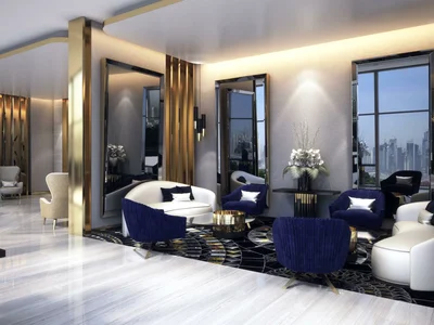 Complexe résidentiel Luxury residence Majestine with a swimming pool and gardens in the center of Business Bay, Dubai, UAE