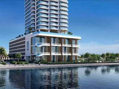 Residential complex Townhouses in a new residence LIV Maritime with swimming pools, a mini golf course and panoramic views, Dubai Maritime City, Dubai, UAE