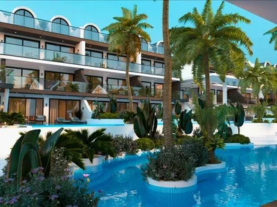 Wohnanlage New gated residential complex with a swimming pool, Oludeniz, Turkey