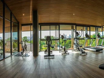 Zespół mieszkaniowy Complex of villas with a swimming pool and a fitness center, Bangkok, Thailand