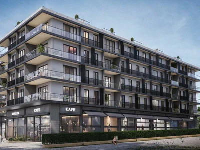 Wohnanlage New residence with a fitness center in the downtown of Istanbul, Turkey