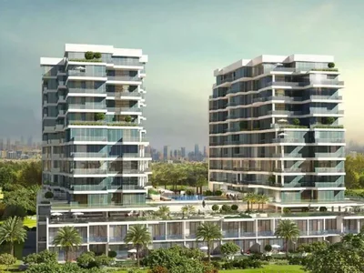 Zespół mieszkaniowy Premium residence Orchid with a swimming pool and a spa center in the prestigious area of Damac Hills, Dubai, UAE
