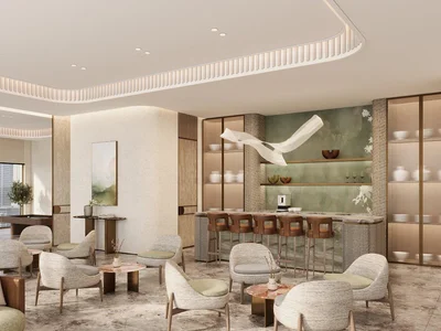 Complejo residencial New Marriott Residences JLT with a swimming pool and green parks in the prestigious area of JLT, Dubai, UAE