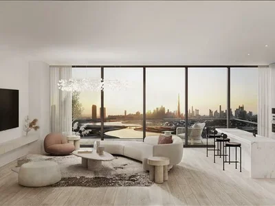 Complexe résidentiel Kempinski Residences The Creek — new residence by Swiss Property with a swimming pool, a spa center and a panoramic view in Dubai Healthcare City