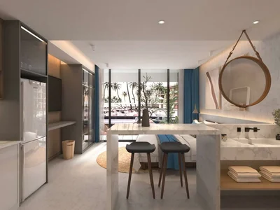 Complexe résidentiel New residence with a hotel and a spa center, 50 meters from Bang Tao Beach, Phuket, Thailand