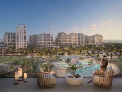 Wohnanlage New residence Parkside Views with swimming pools and lounge areas close to the city center, Dubai Hills, Dubai, UAE