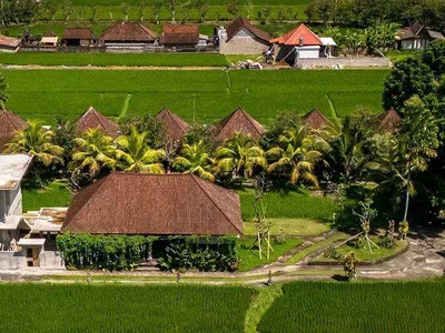 Complejo residencial New residential complex with swimming pools and co-working areas, Ubud, Bali, Indonesia