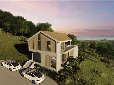 Wohnanlage New complex of villas with swimming pools and panoramic views close to the beaches, Samui, Thailand