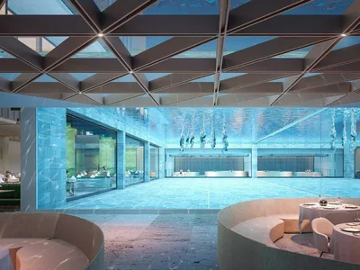 Complejo residencial Portofino Hotel — luxury beachfront residence by Kleindienst in the area of The World Islands, Dubai