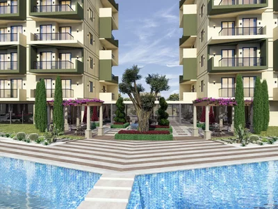 Wohnanlage Residential complex with swimming pools, spa area and gym, in the developing area of Demirtaş, Alanya, Turkey