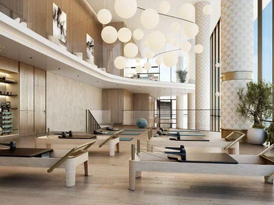 Residential complex Luxury penthouse with a private pool and a panoramic gardens in new Sensia Residence with lounge and co-working spaces, Port Rashid, Dubai