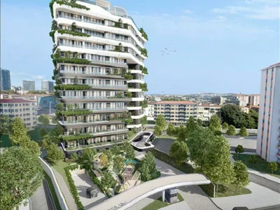 Residential complex New comfortable residence with a swimming pool and a spa center in the center of Istanbul, Turkey