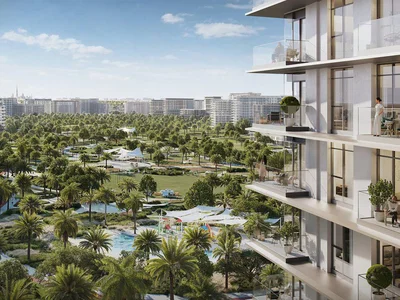 Zespół mieszkaniowy New Address Residences with swimming pools close to Downtown Dubai and the international airport, Dubai Hills 2, Dubai, UAE