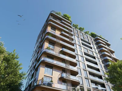 Zespół mieszkaniowy New residence with a green area and swimming pools in a prestigious area, near the city center, Istanbul, Turkey