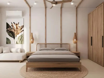 Complexe résidentiel New residential complex with swimming pools and co-working areas, Ubud, Bali, Indonesia