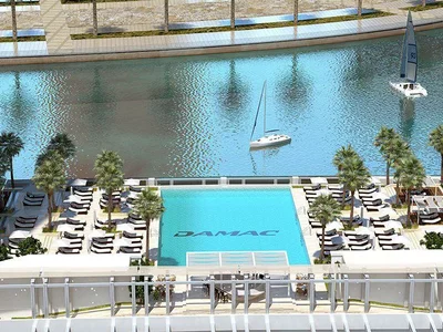 Residential complex Residence Prive with a kids' club and a spa area on the water’s edge of Business Bay's marina, Dubai, UAE