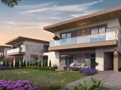 Zespół mieszkaniowy New complex of villas with swimming pools and around-the-clock security close to a highway, Istanbul, Turkey