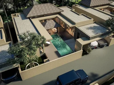 Complexe résidentiel Complex of villas with swimming pools at 600 meters from the beach, Samui, Thailand